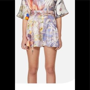 Zimmermann Botanica Book silk shorts